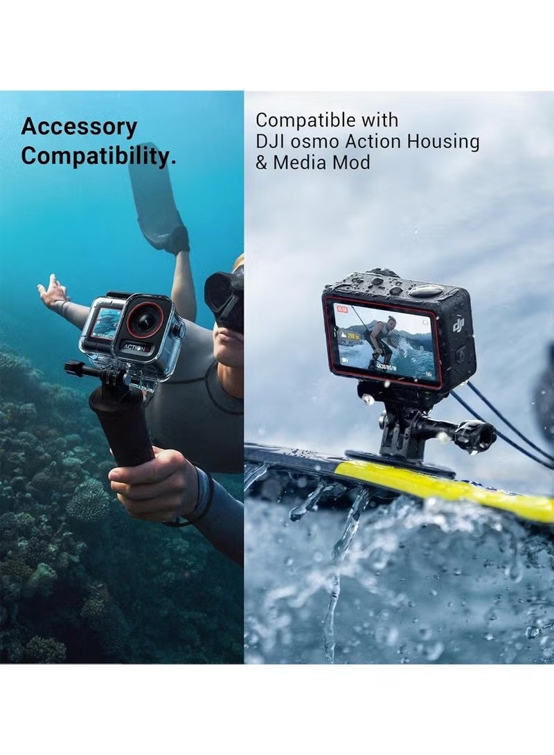 مجموعة ملحقات DJI Osmo Action 5 Pro، تتضمن غطاء حماية للشاشة وغطاء عدسة من السيليكون، مقاوم للخدش والصدمات. - Image 4